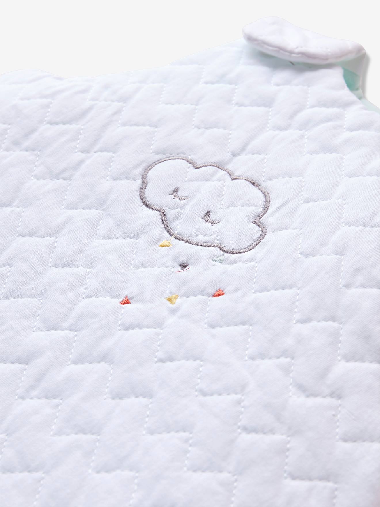 Vertbaudet Bio-Kollektion: Baby Winterschlafsack WOLKE für Frühchen & Neugeborene - weiß