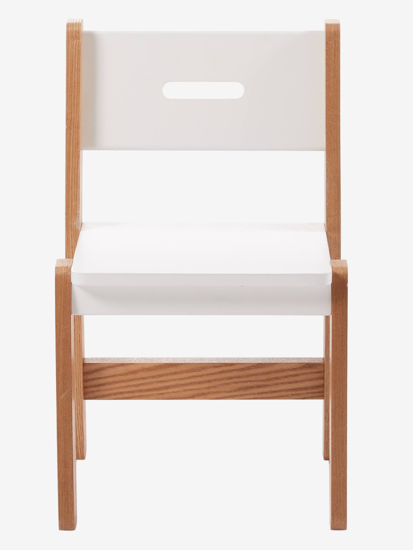 Vertbaudet Kinderstuhl ARCHITEKT JUNIOR, Sitzhöhe 45 cm - aquamarin/natur