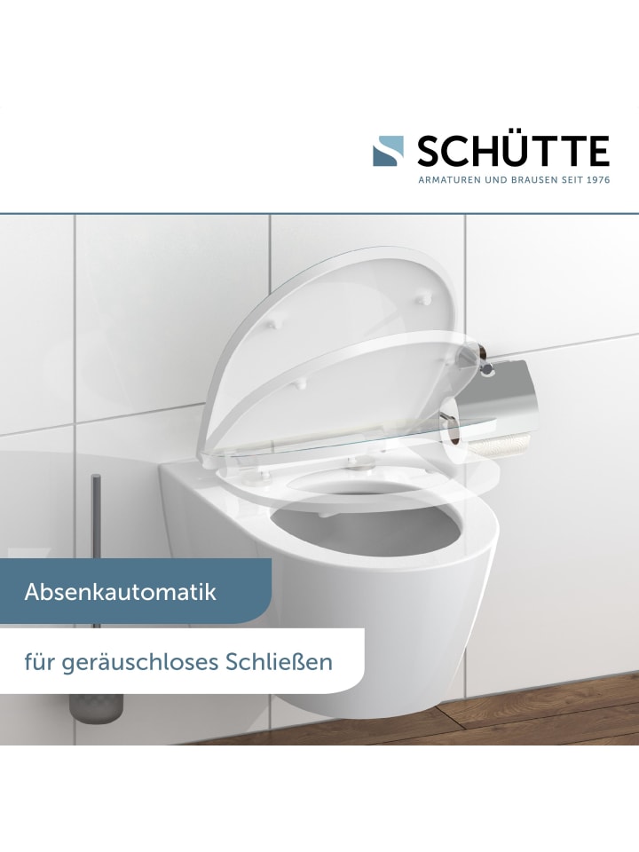 Schütte Duroplast WC Sitz MAGIC LIGHT mit Absenkautomatik - (L) 45 x (B) 37 x (H) 4 cm günstig kaufen onesize