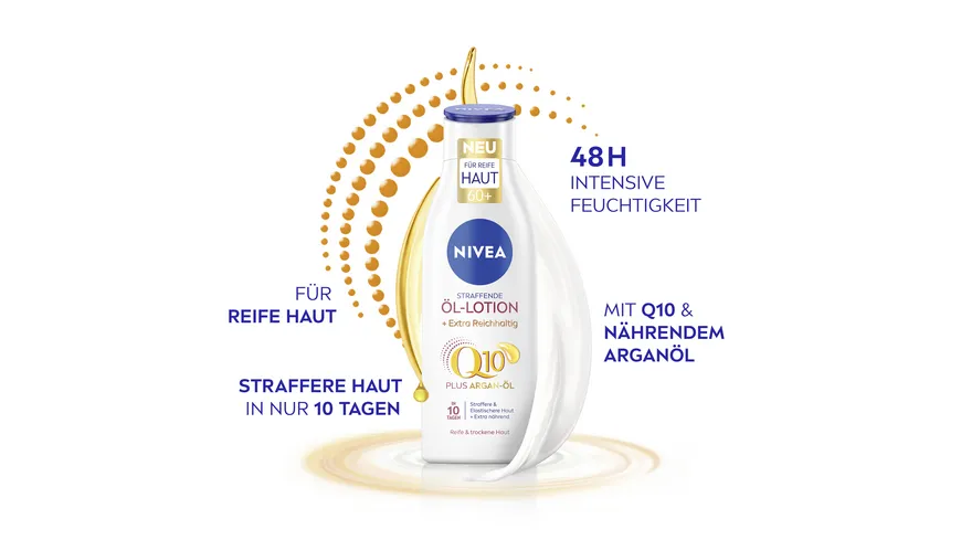 NIVEA Body Straffende Öl-Lotion Q10  Extra Reichhaltig 250 ml