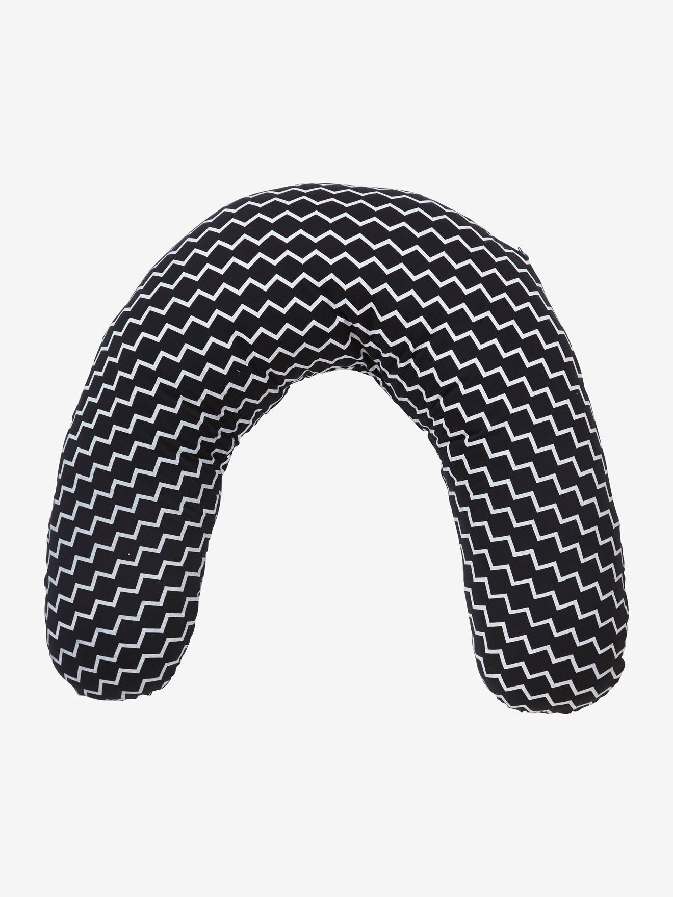 Coussin d'allaitement + housse de protection VERTBAUDET ivoire graphique
