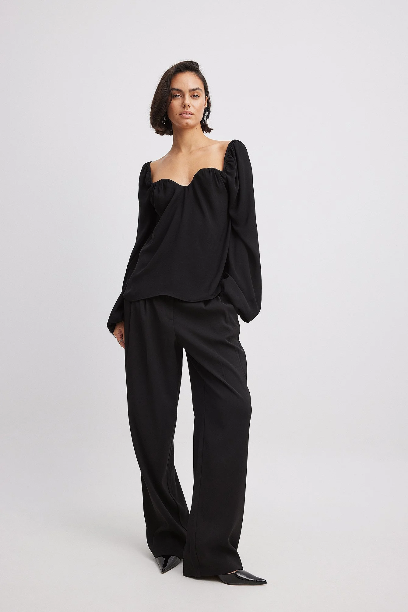 Bluse mit Sweetheart-Ausschnitt