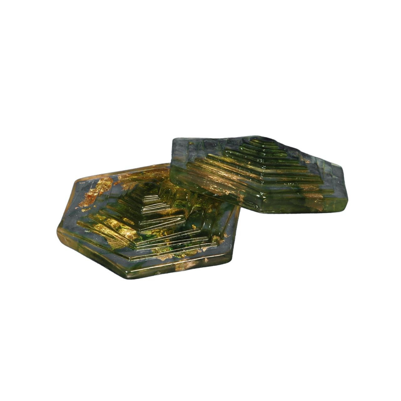 Bella Casa Dekomagnet Magnet Kühlschrankmagnet Pinnwandmagnet, max. Ø 67 mm, grün, 2 Stück