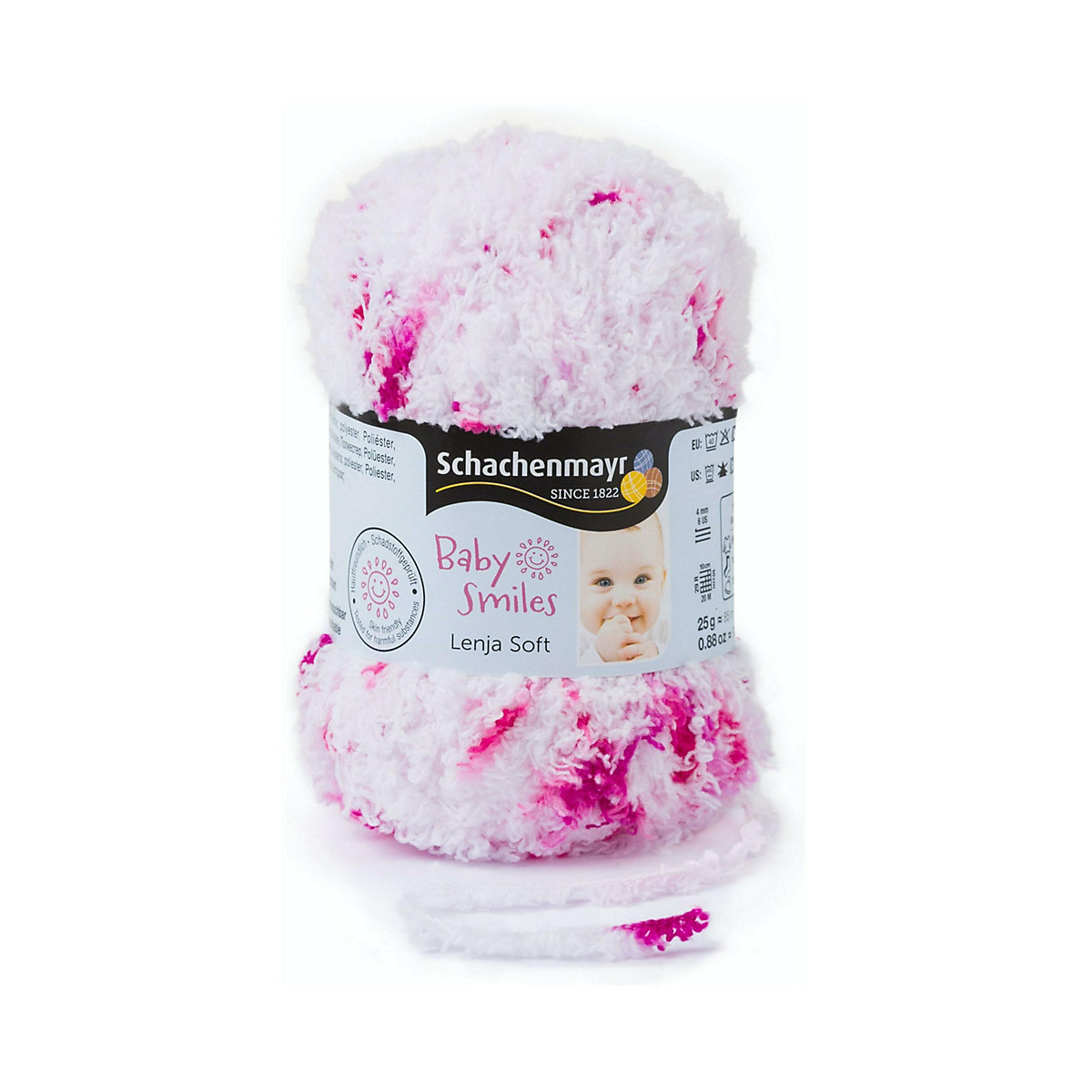 Handstrickgarne Baby Smiles Lenja Soft, 25g Pink Spot Col