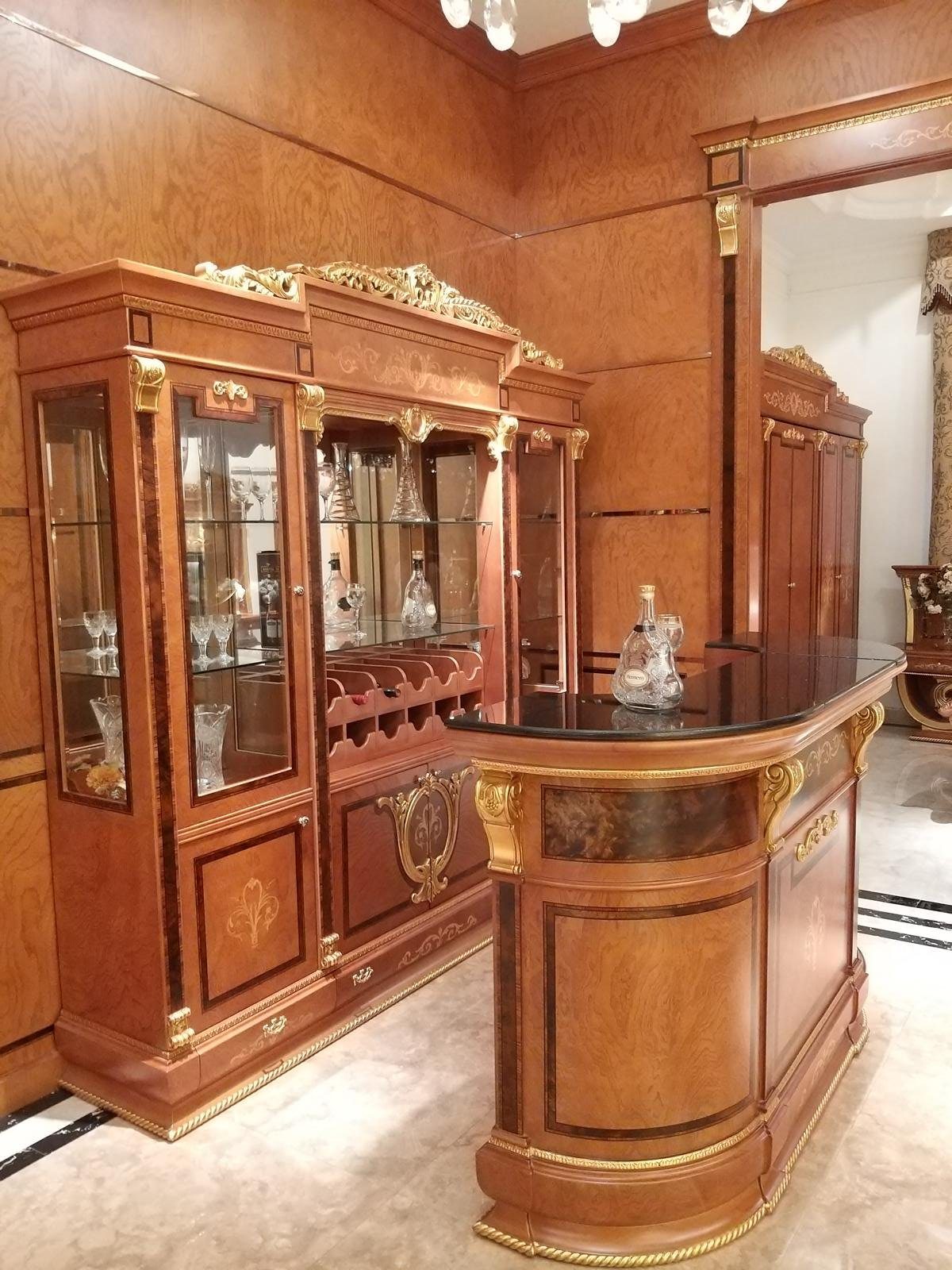 JVmoebel Barschrank Vitrine Bar Schrank Schränke Hausbar Klassische Bar Antik Stil