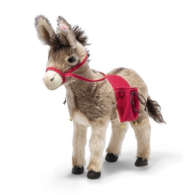 Asinus Esel, 34 cm, beige