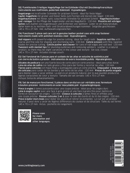 ZWILLING Beauty Classic Nagelpflege-Set - black Maniküre-Set