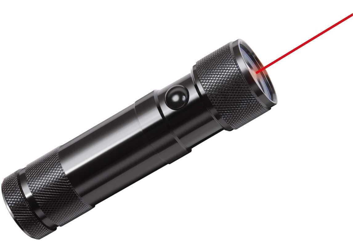 Lampe laser Eco-LED Brennenstuhl 1179890100, 8 LED 45 lm, 3 piles AAA (incluses), autonomie 12 h