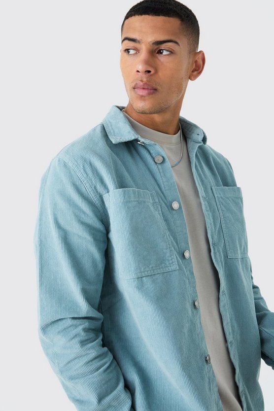 Oversize Cord-Hemd