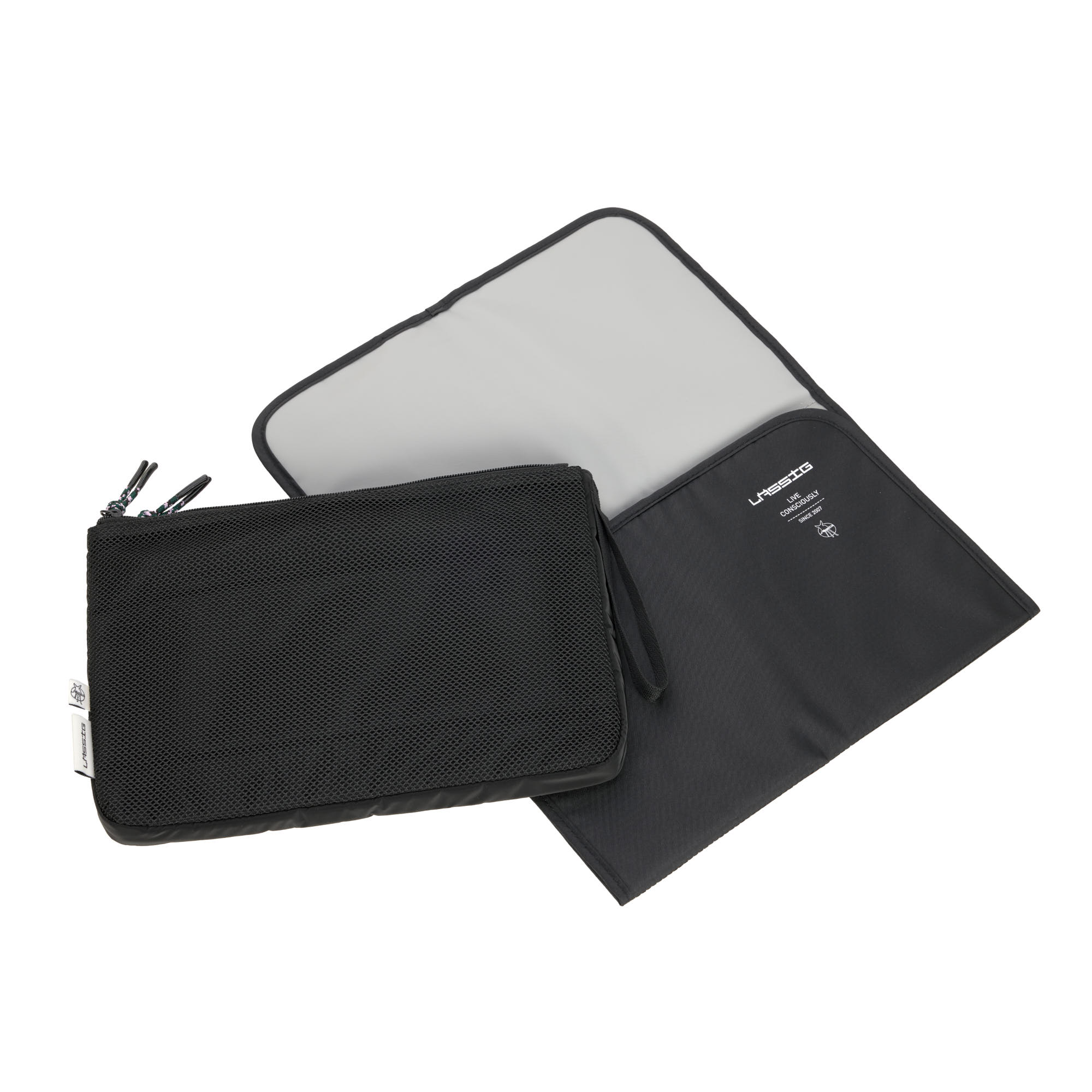 Windeltasche - Clutch, Schwarz