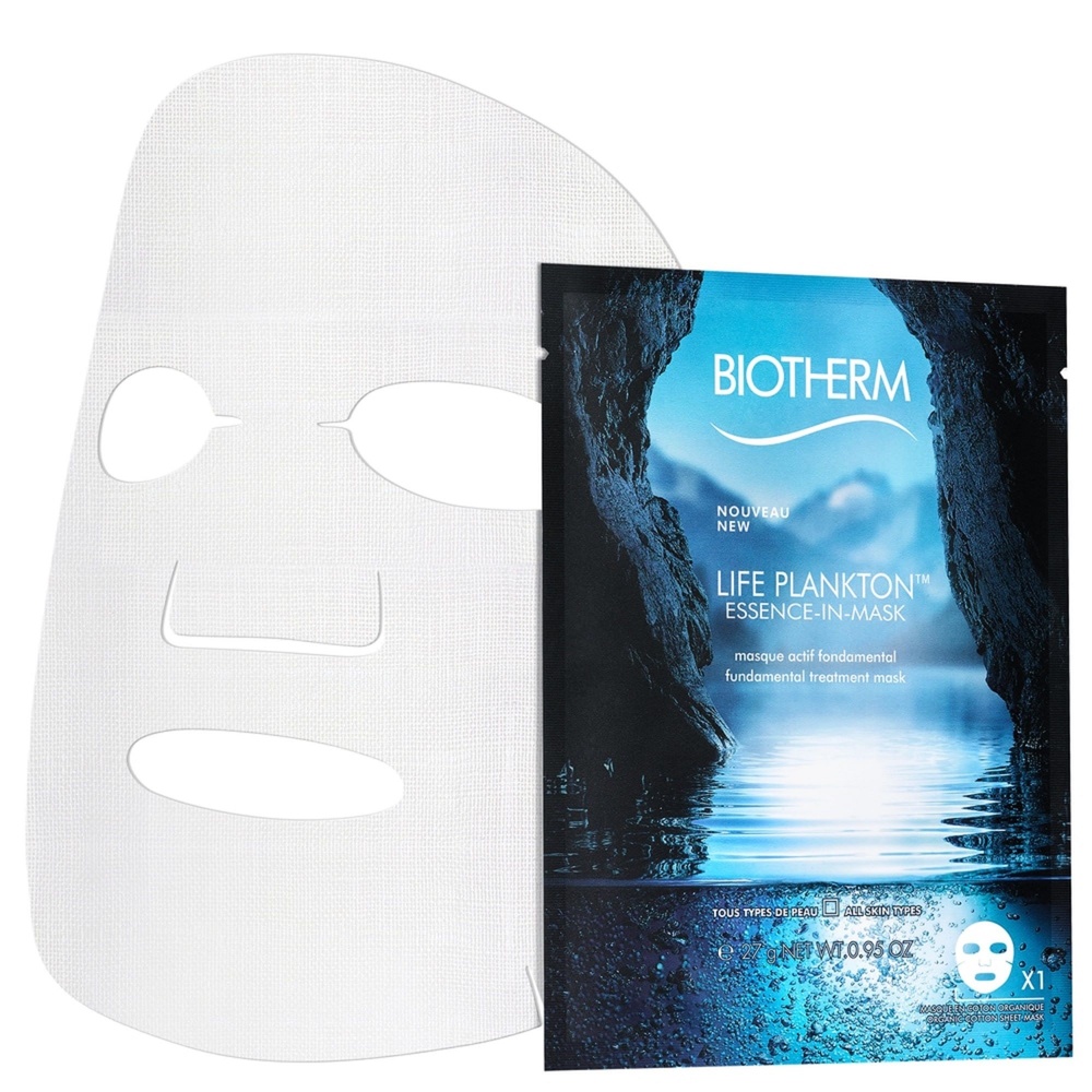 Biotherm Life Plankton Masque Tissu Hydratant Tous Types de Pea ux