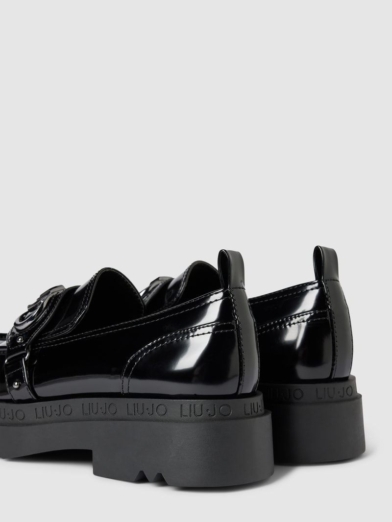 Penny-Loafer mit Schaftbrücke Modell 'Love' in schwarz