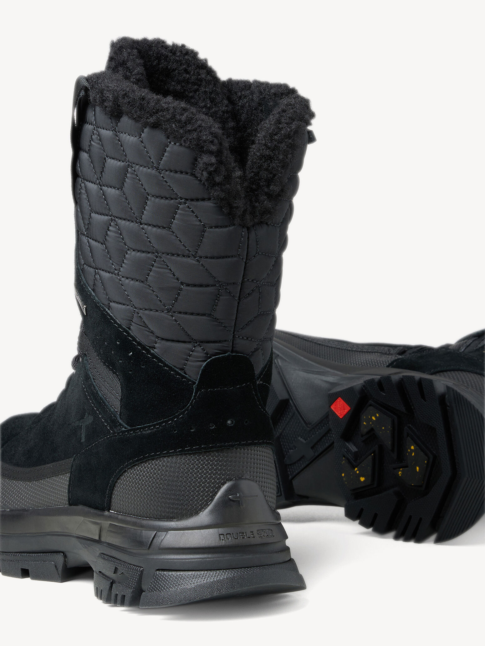 en cuir - noir doublure chaude