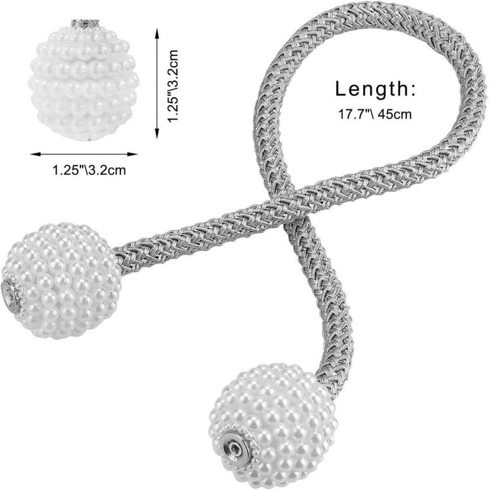 Raffhalter Magnetische Vorhang Raffhalter Vorhang Clips Seil Rückwärtige, Bizaical, (4-tlg)