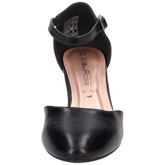Via della Rosa Spangenpumps in schwarz