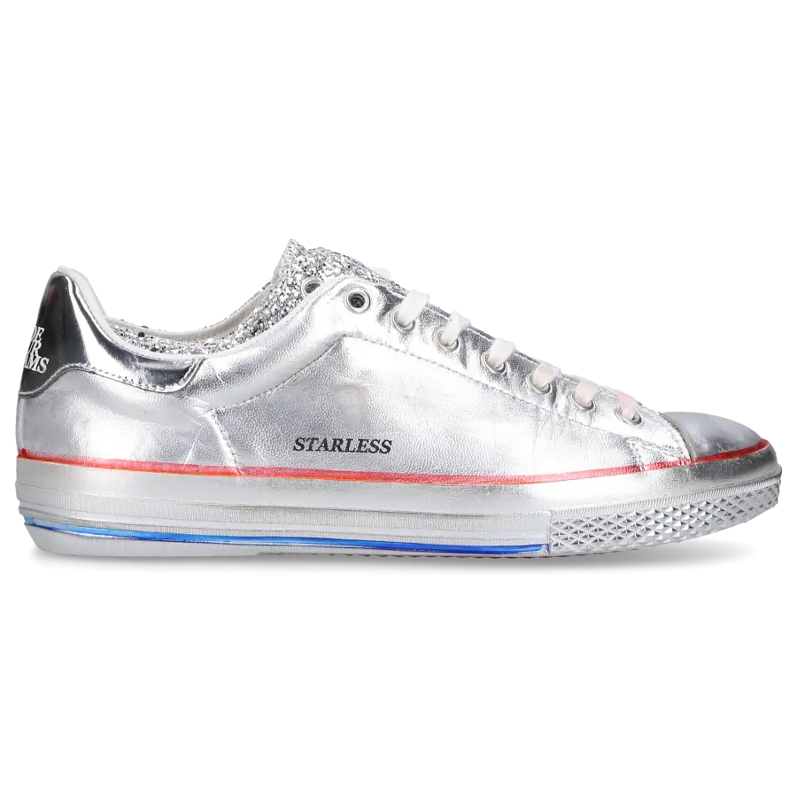 Hidnander - Sneaker low 1F20S Kalbsleder - silber