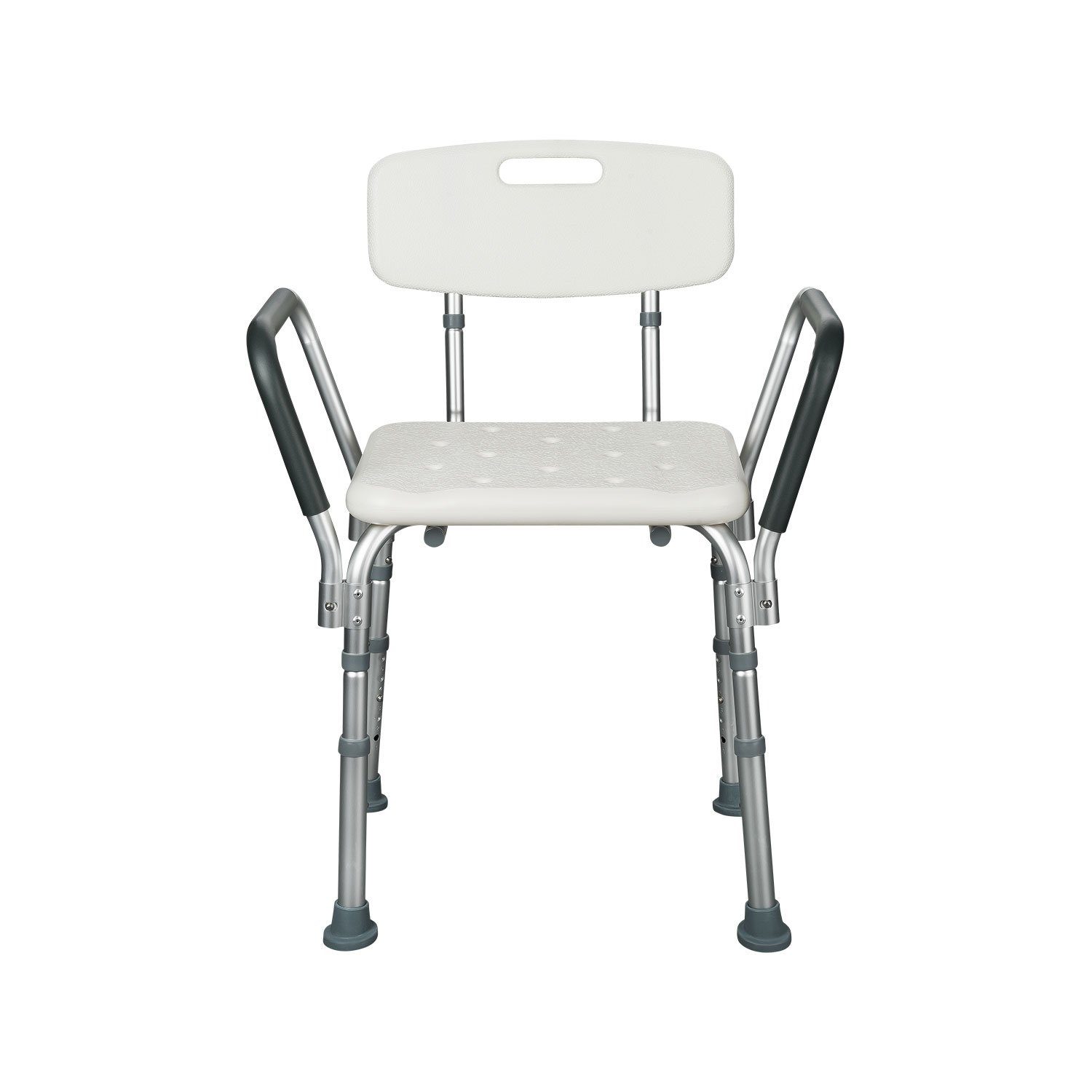 flexilife Duschhocker Duschsitz Duschhocker mit Rückenlehne und Armlehne - 110 kg belastbar