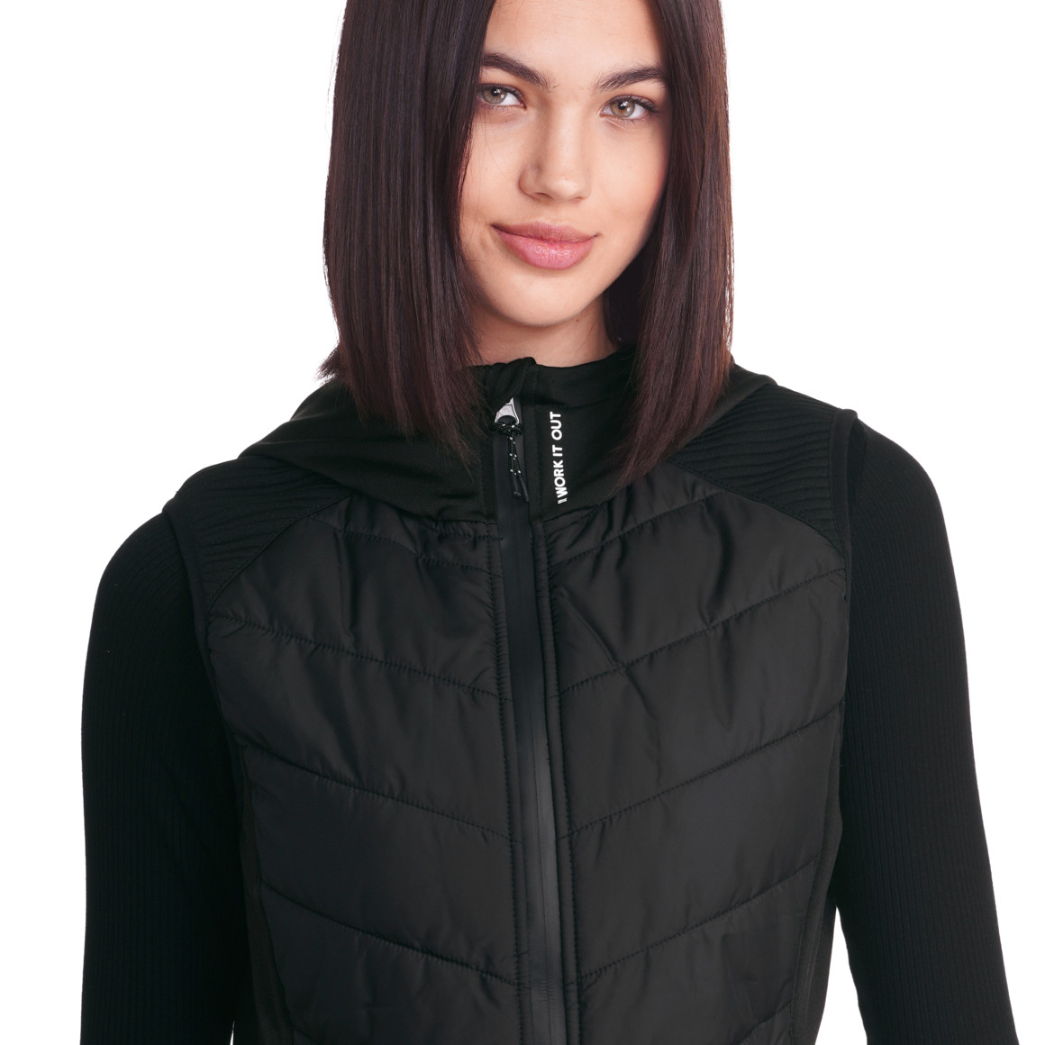 Damen Sport-Weste mit Kapuze