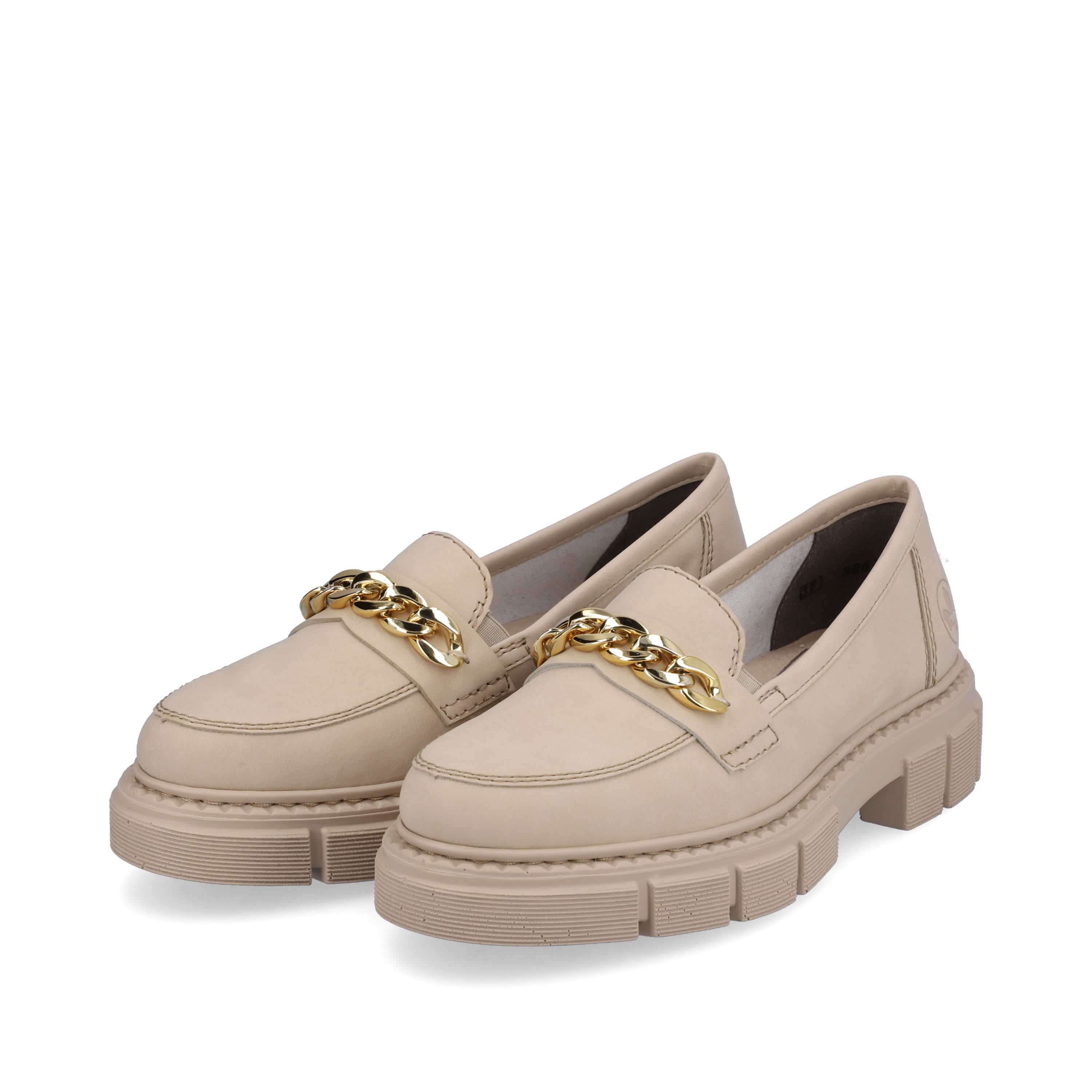 Rieker Damen Loafer hellbeige