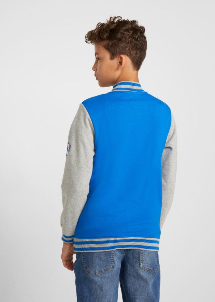 Kinder Sweatjacke im Collegelook