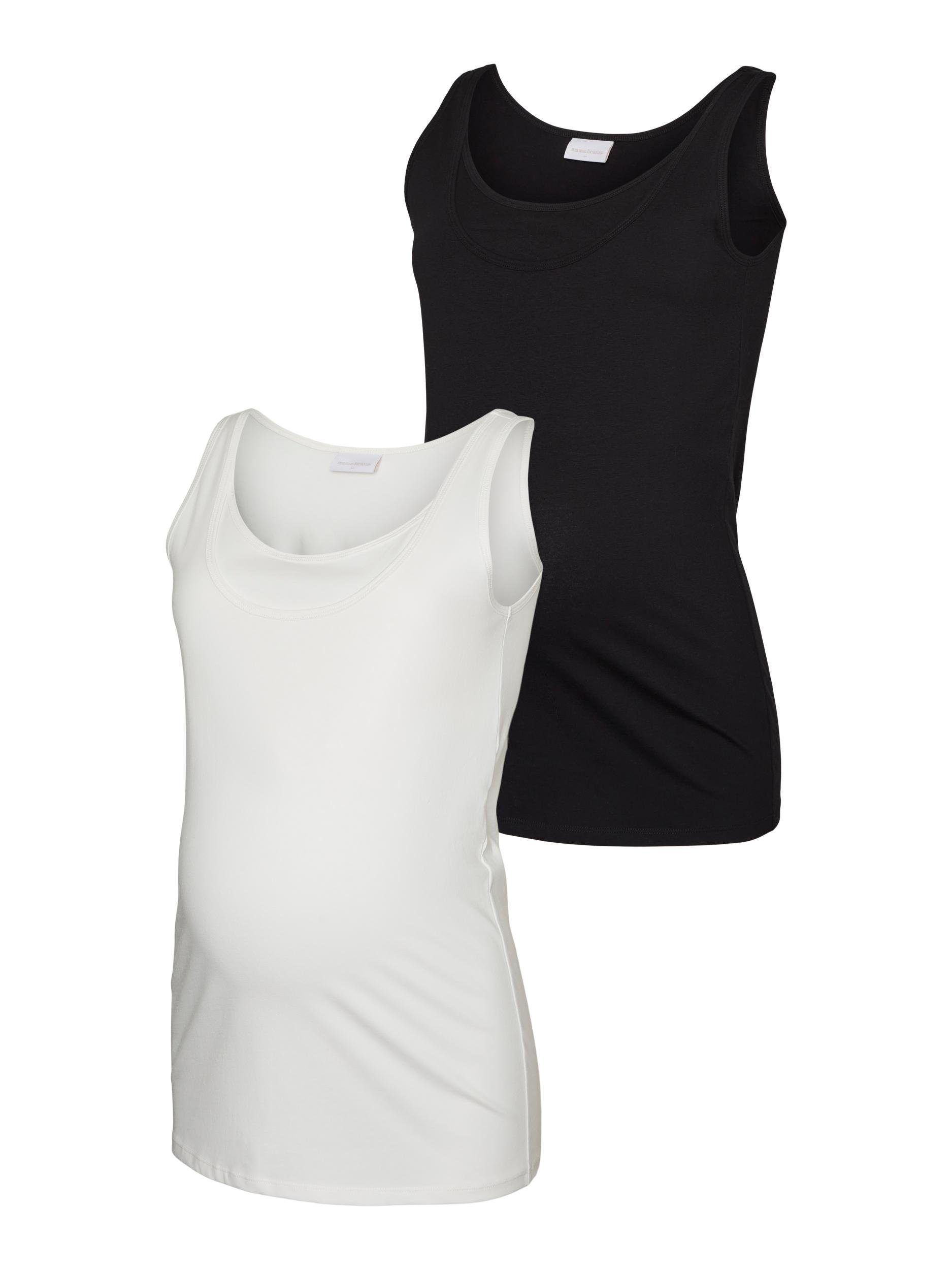 Mamalicious Umstandstop MLKERRIE NELL SL JRS TOP 2F 2-P A. (Packung, 2-tlg)