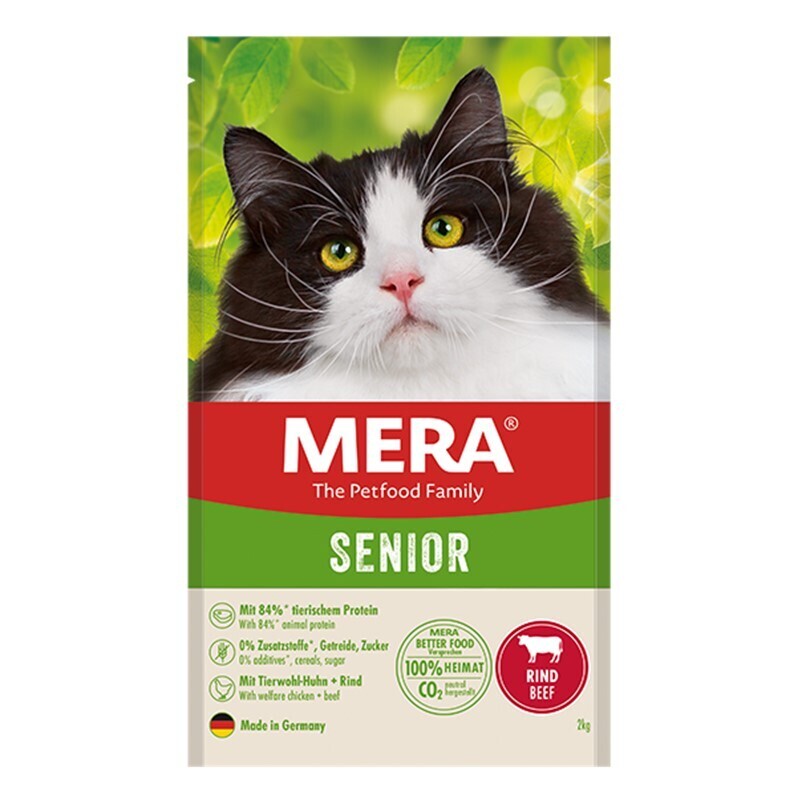 MERA Trockenfutter MERA Cats Senior Rind 2 kg