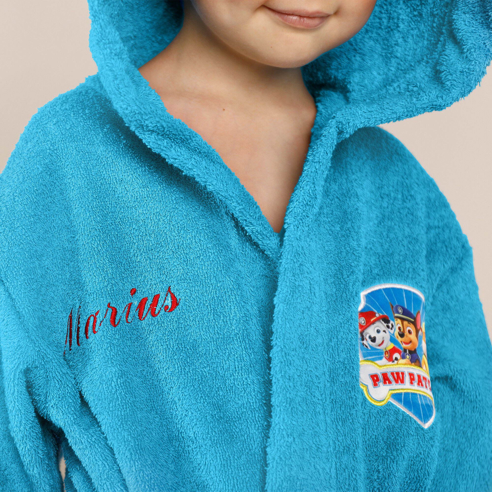Peignoir de bain Pat'Patrouille personnalisable
