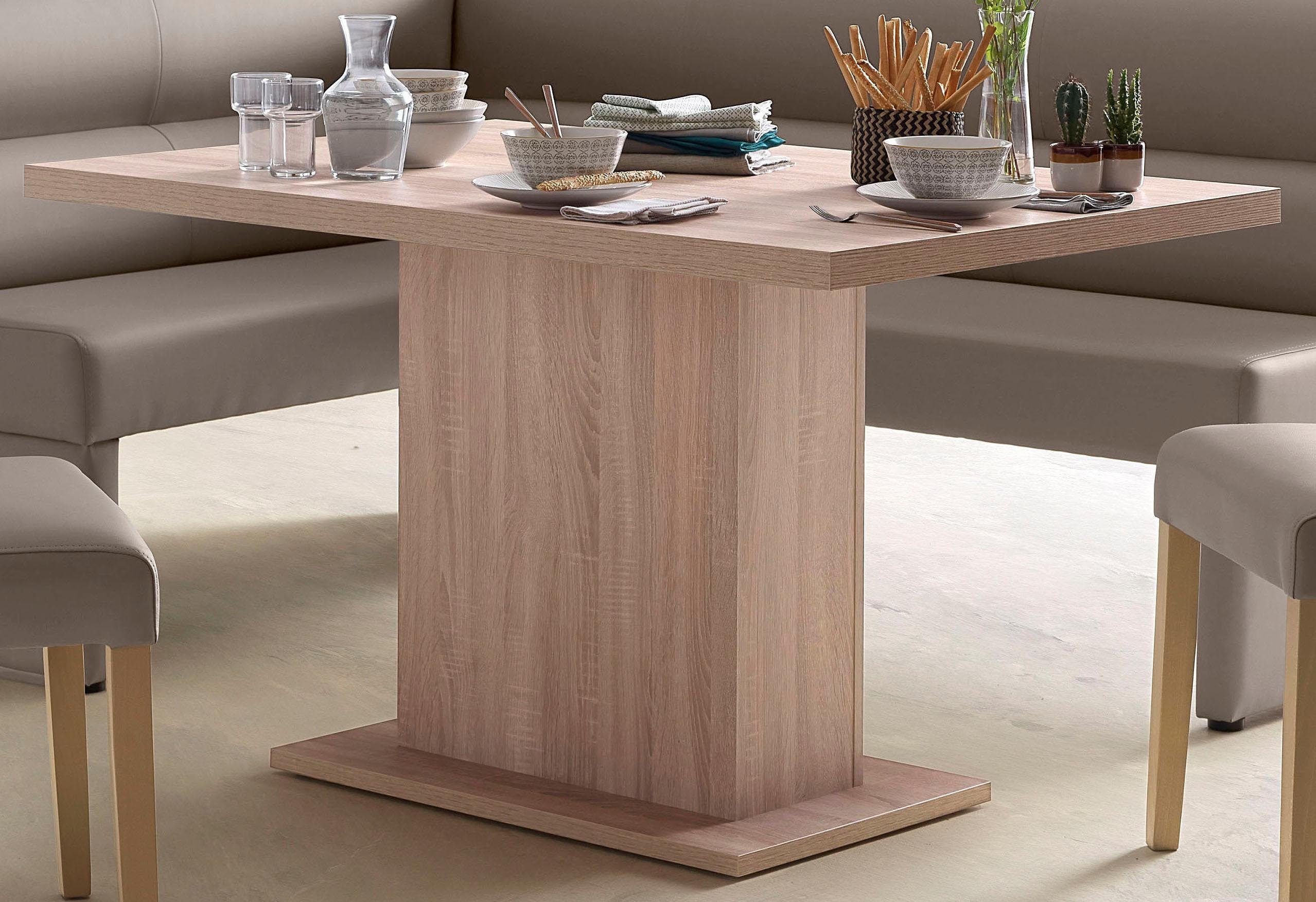 Home affaire Säulen-Esstisch Cross, Breite 136 cm