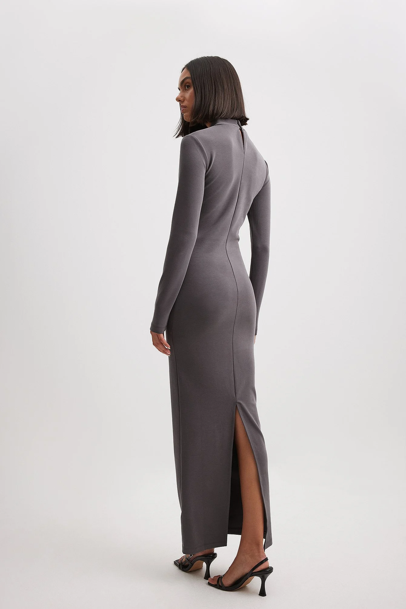 Maxikragen-Kleid aus Modal