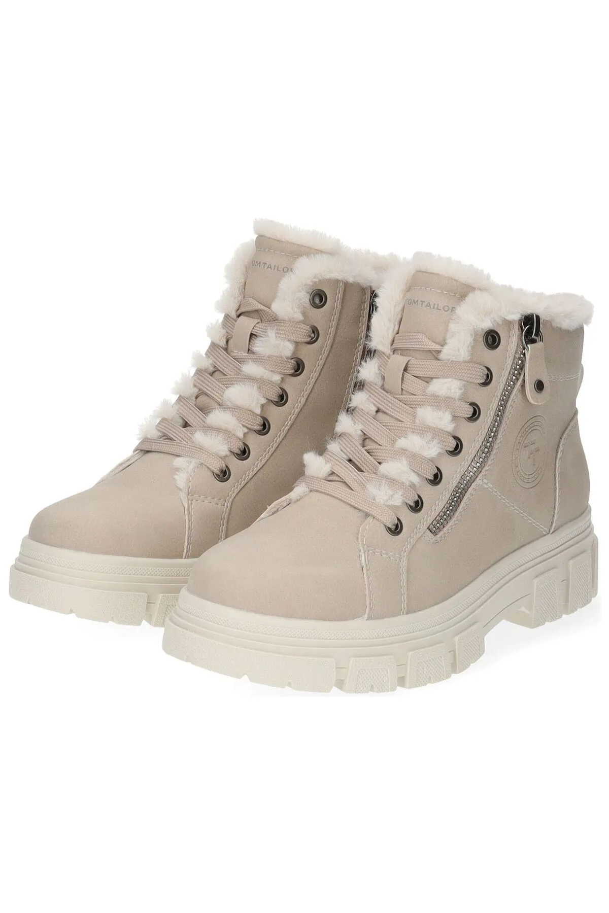 Tom Tailor  Stiefelette - Grau - Blockabsatz