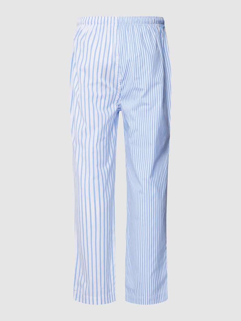 Pyjama-Hose mit Streifenmuster in blau