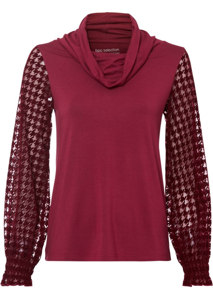 Shirt mit Mesh Ärmeln