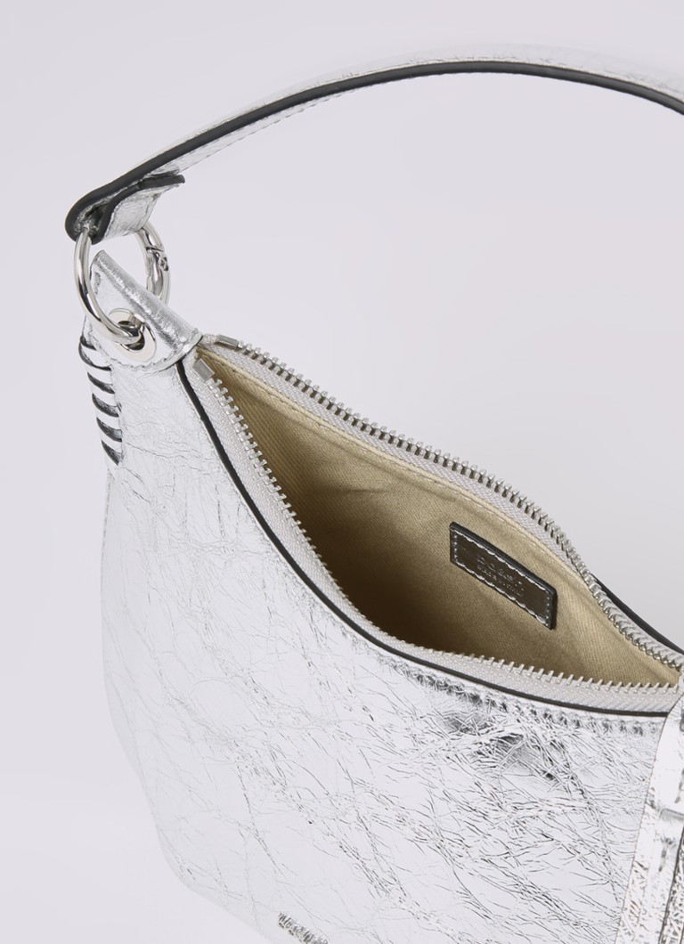 ba&sh  Lamine schoudertas van leer met metallic finish