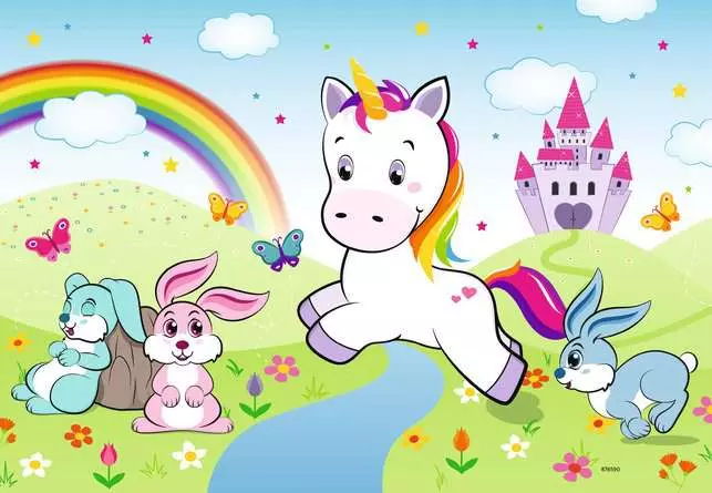 Kinderpuzzle ab 4 Jahren - Märchenhaftes Einhorn - 24 Teile