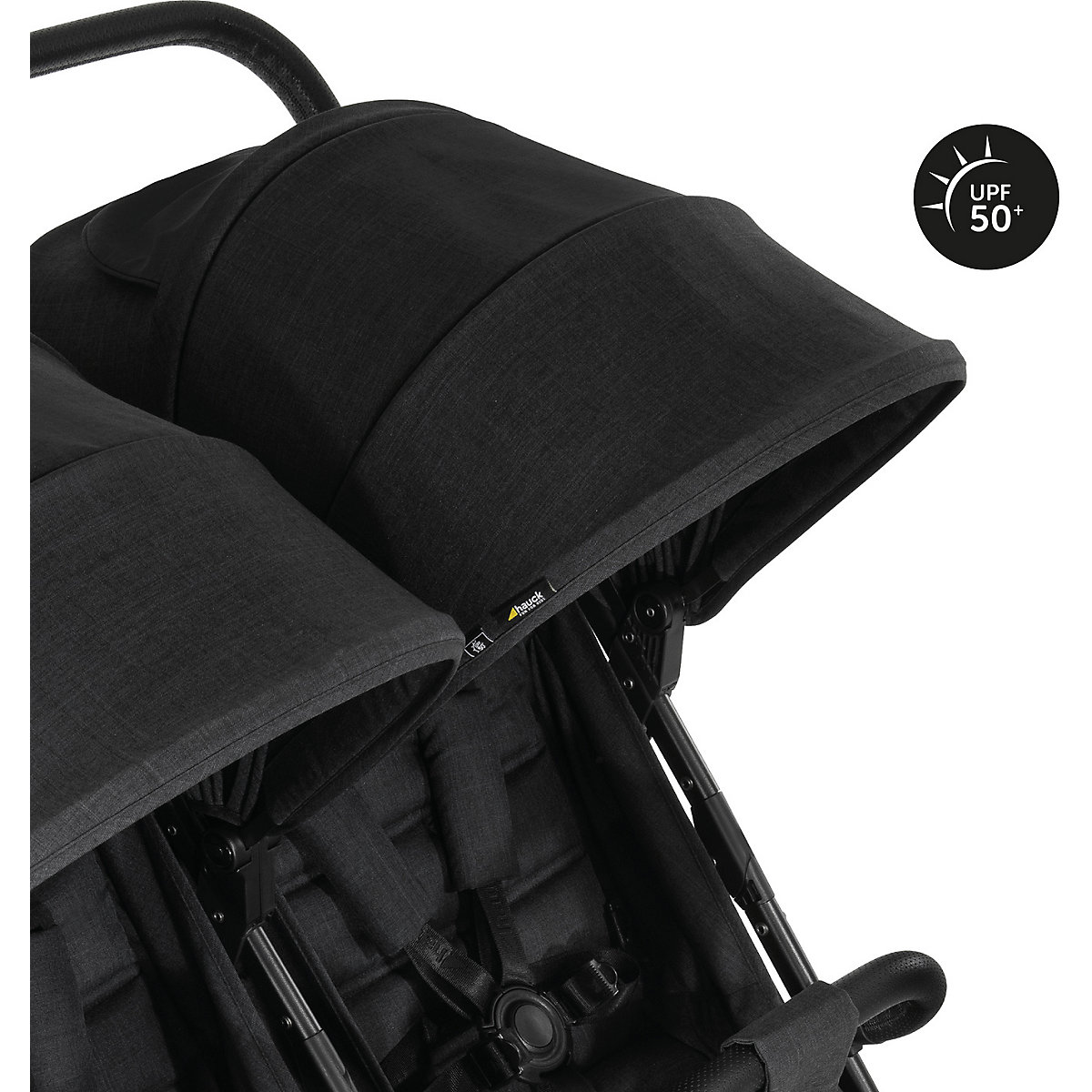 Geschwisterwagen Uptown Duo, Melange Black