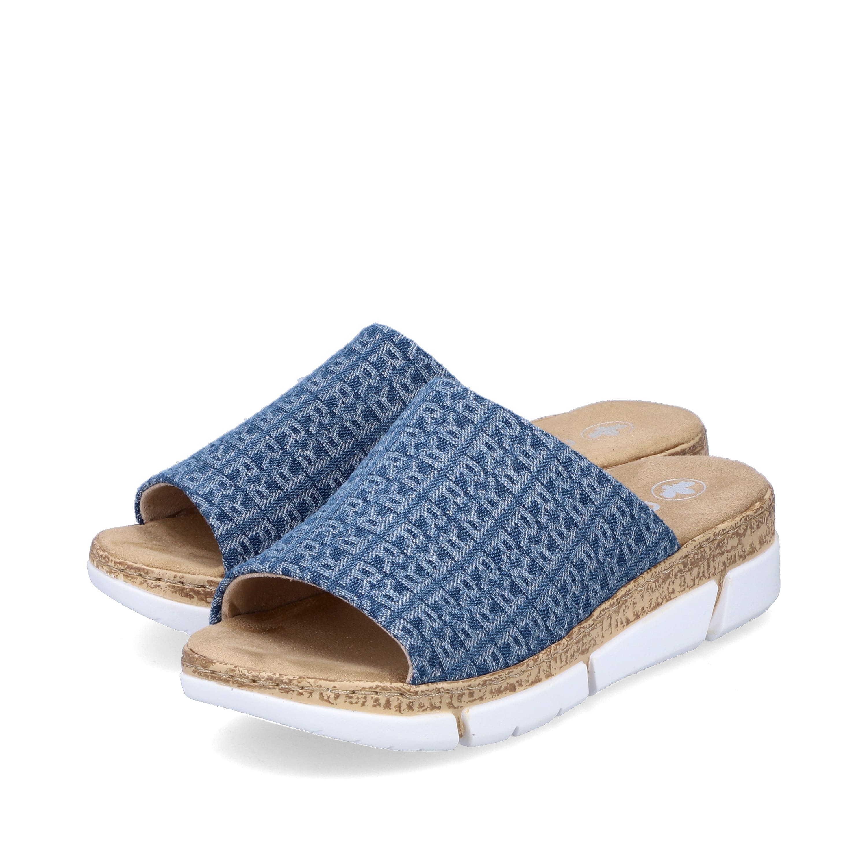 Rieker Damen Pantoletten schieferblau