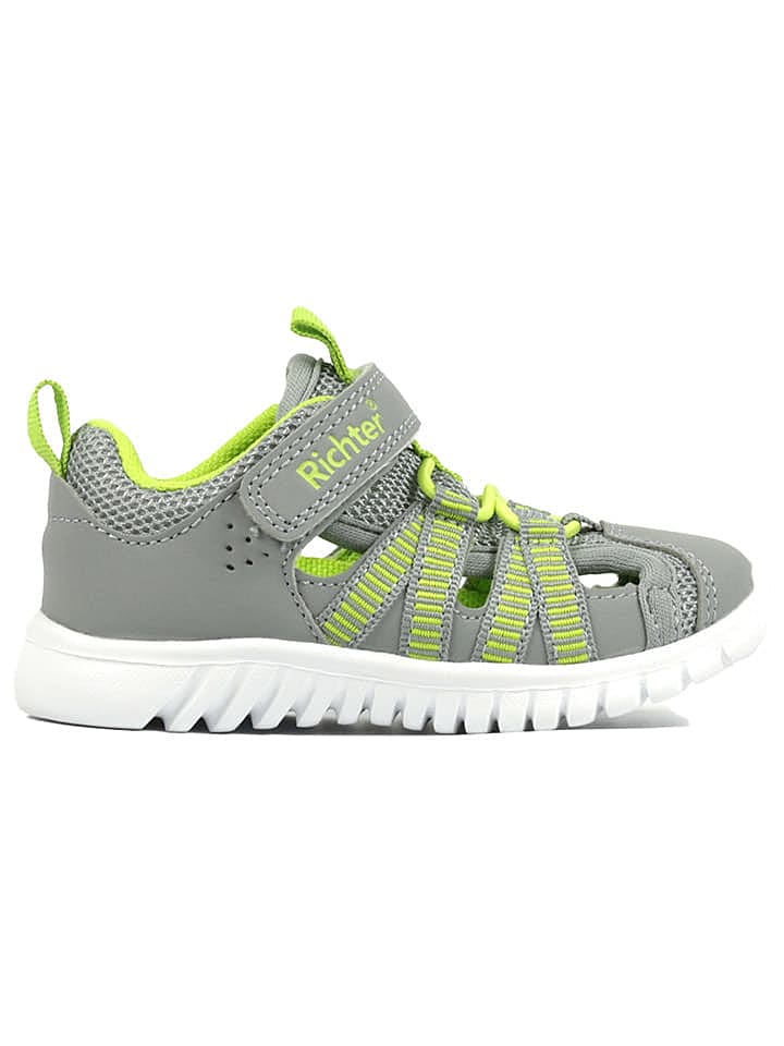 Richter Shoes Halbsandalen in Grau/ Grün günstig kaufen 33
