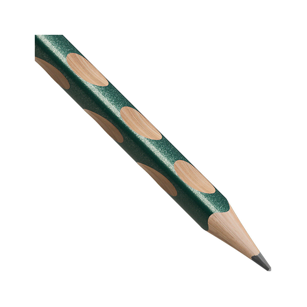 Dreikant-Bleistift EASYgraph S Metallic Edition HB metallicgrün Linkshänder, 6 Stück