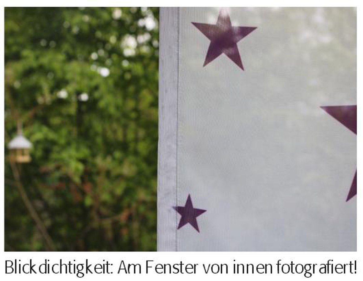 Scheibengardine Weihnachten in blau two - spitzer Scheibenhänger, gardinen-for-life
