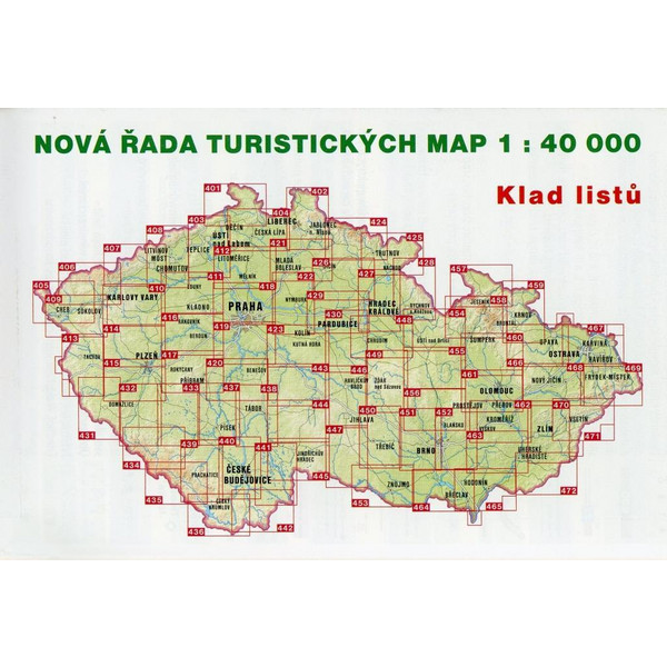 Wanderkarte Tschechien Ceske stredohori, Decisnke steny 1 : 40 000 - Wanderkarte