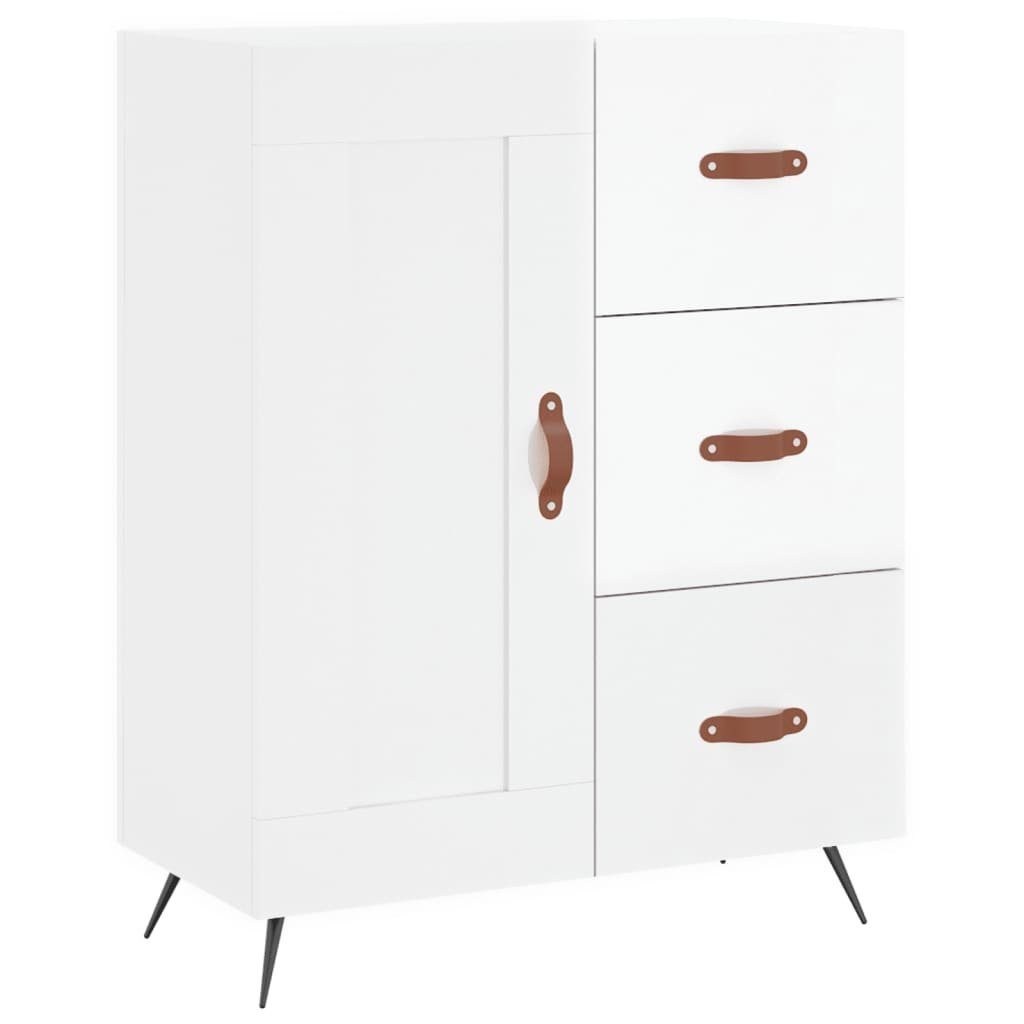 vidaXL Sideboard Sideboard Hochglanz-Weiß 69,5x34x90 cm Holzwerkstoff (1 St)
