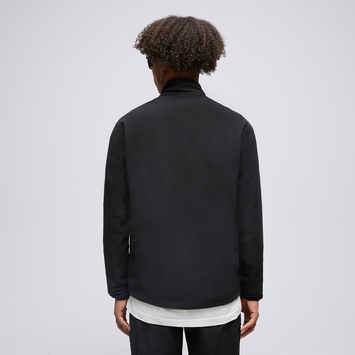 CHAMPION FLEECESHIRT HALF ZIP TOP Schwarz