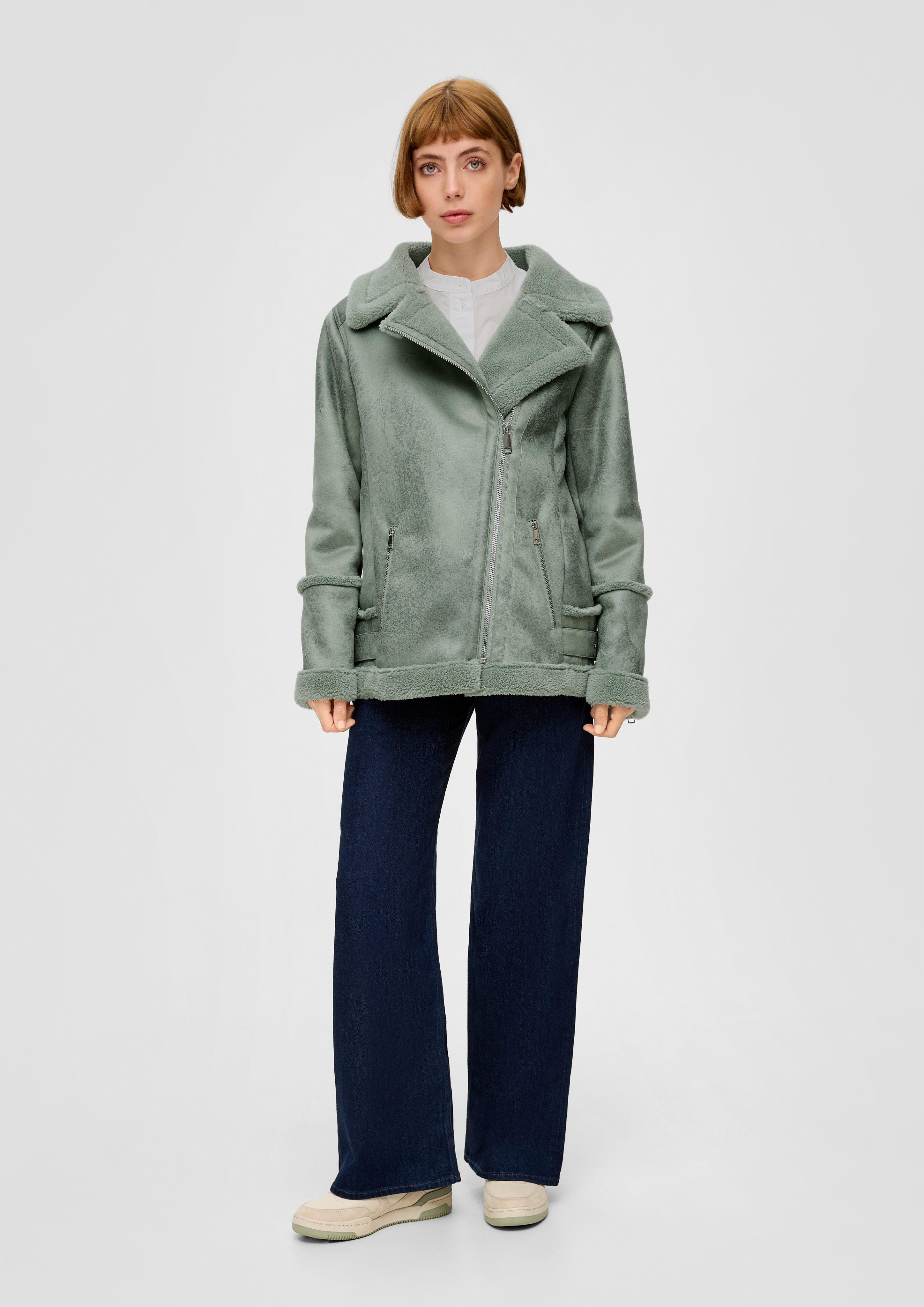 Jacke aus Lederimitat im Aviator-Stil  2134826-7210