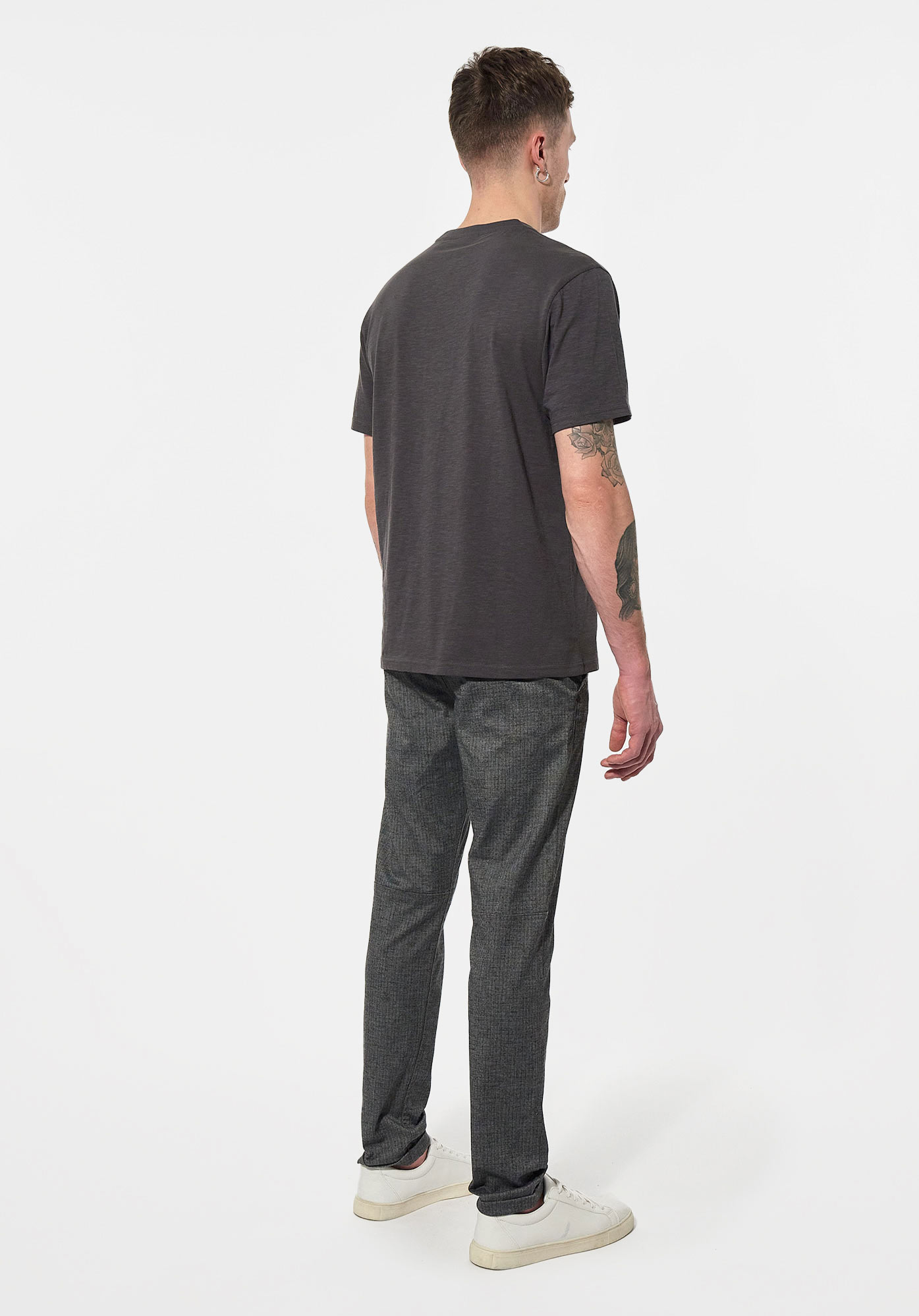 MAXEN  T-shirt gris Homme en 100% coton bio