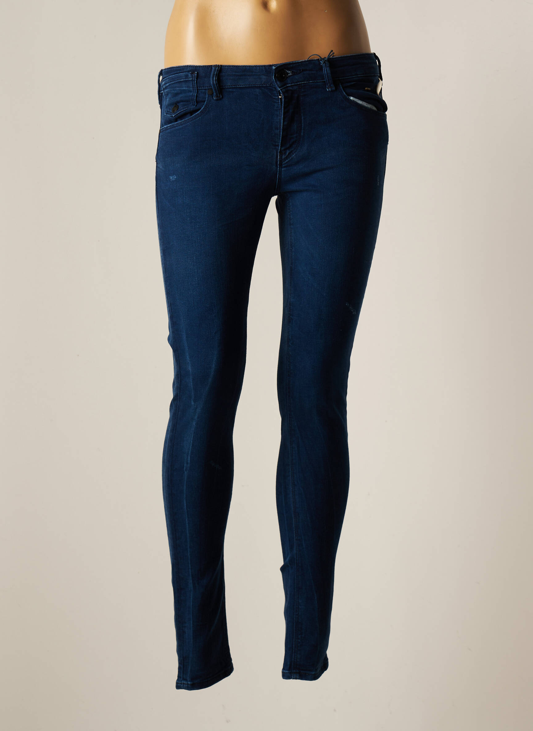 Scotch Soda Jeans Coupe Slim Femme couleur bleu