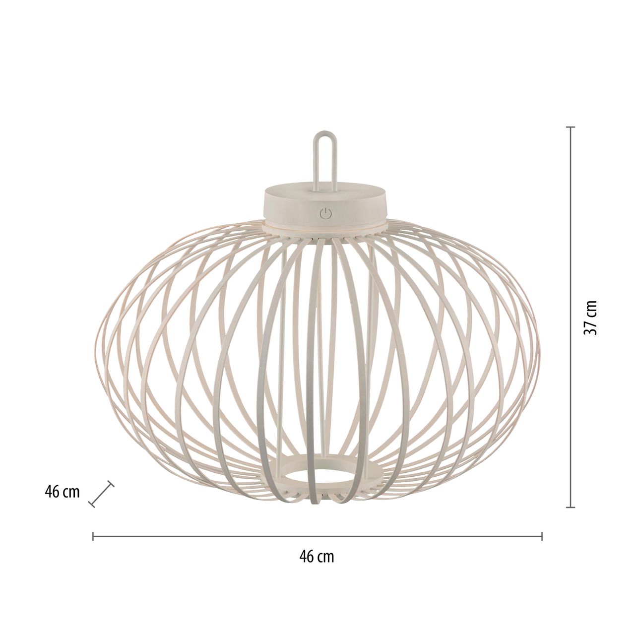 JUST LIGHT Akku Pendelleuchte AKUBA, 1x LED-Board/1,50Watt/2700Kelvin, IP44, Greige