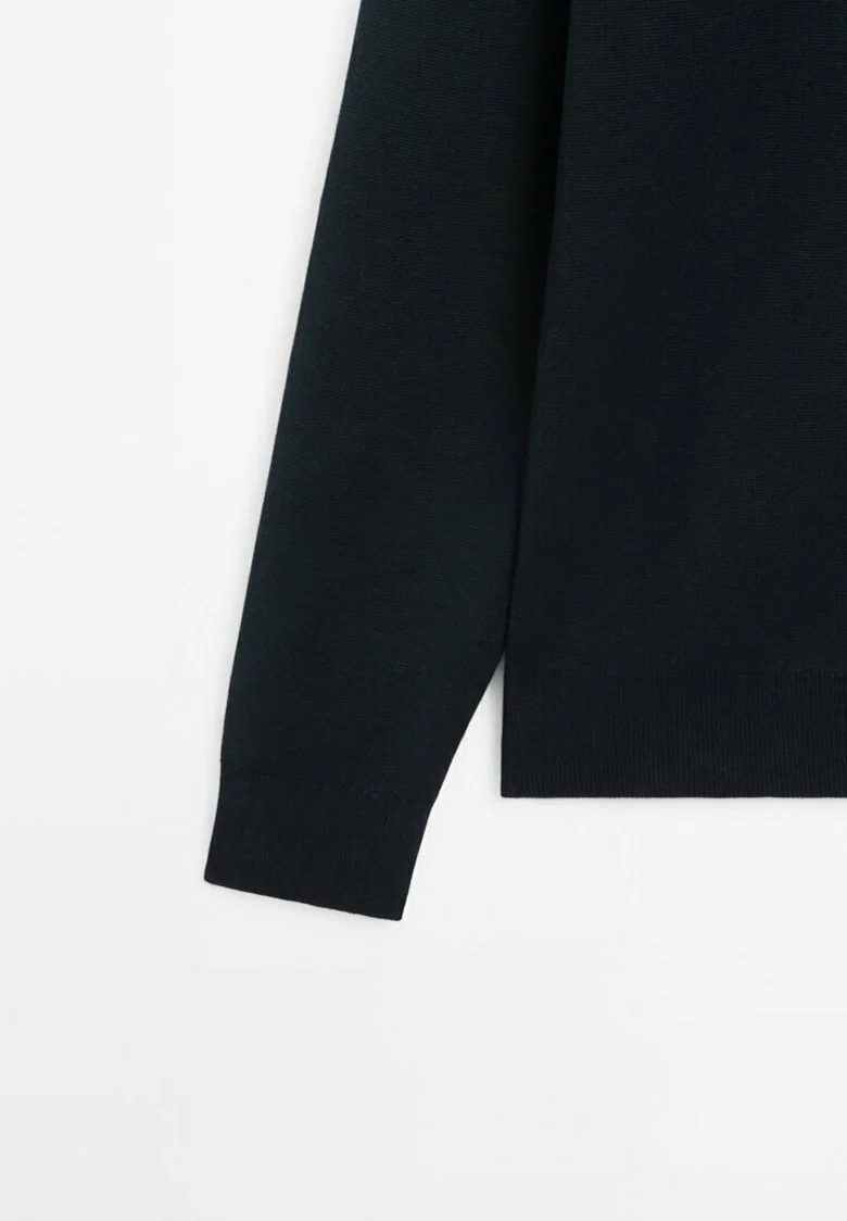 Massimo Dutti MILANO CON CUELLO ALTO Y CREMALLERA - Cárdigan