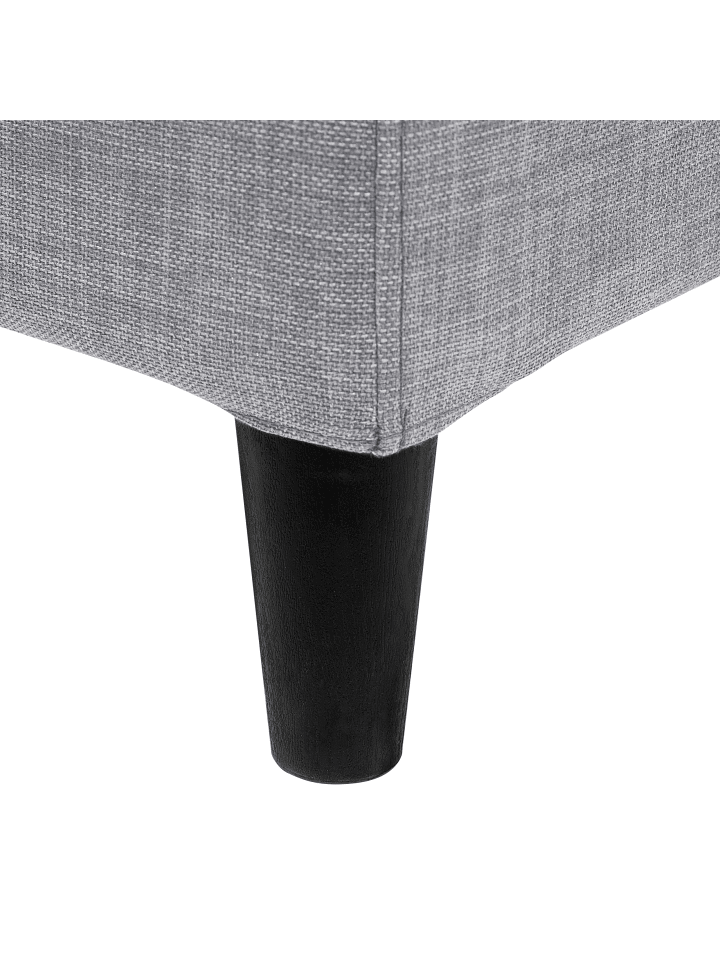 Beliani Doppelbett mit LED FITOU in Grau - (W) 190 x (H) 87 x (L) 214 cm günstig kaufen onesize