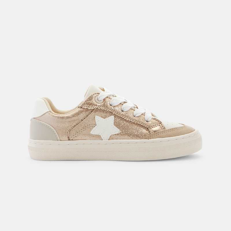 Baskets street brillantes jaunes fille