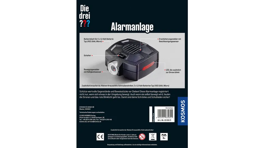 KOSMOS - Die drei ??? - Alarmanlage